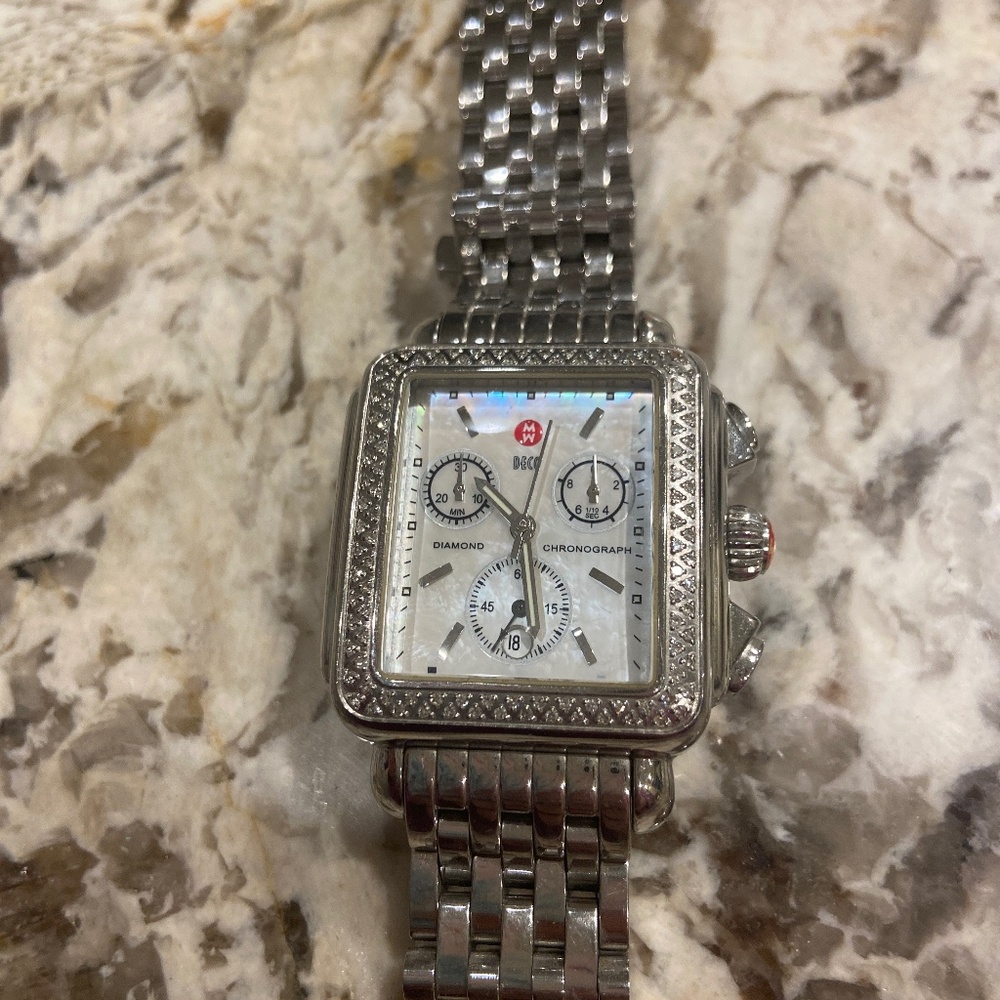 Michele Deco Watch with Diamonds